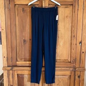 NWT GAP Navy Blue High Waisted LYOCELL Blend Pants Sz. 6 TALL 31” Inseam